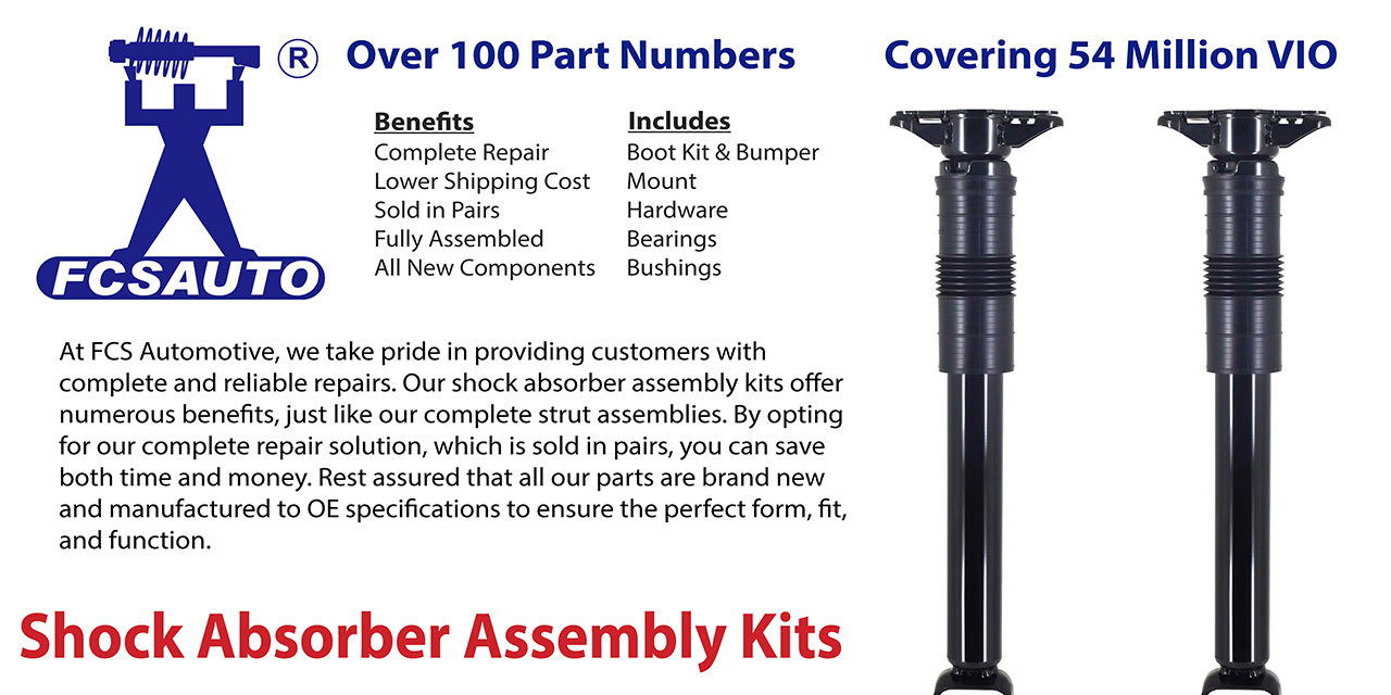 FCS Introduces New Shock Absorber Assembly Kits and Shock & Coil Spring Assemblies