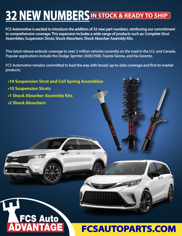 February 2026: FCS Automotive Adds 32 New Suspension Part Numbers